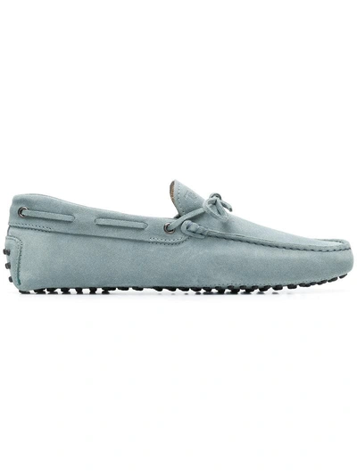Tod's Gommino Driving Shoes - Green In Green