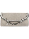 Stella Mccartney Falabella Wallet In Grey