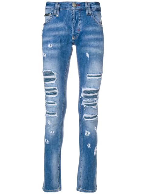 Philipp Plein Snatch Jeans - Blue | ModeSens