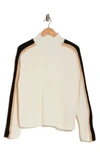 Sanctuary Sporty Stripe Pullover Sweater In Scone/ Black/ Biscotti