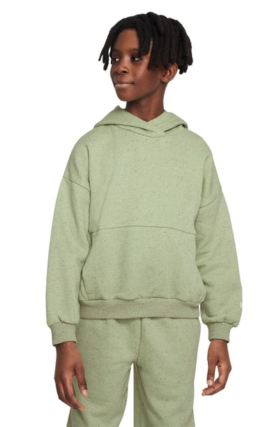 Nike Kids' Icon Fleece Pullover Hoodie In Honeydew/ Sail