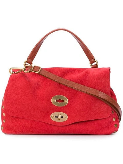 Zanellato Stud Detail Satchel Bag In Red