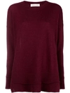Lamberto Losani Relaxed Fit Jumper In Red