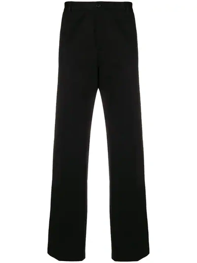 Versace Flared Tailored Trousers In Black