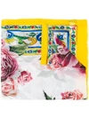 Dolce & Gabbana Floral Scarf - Yellow