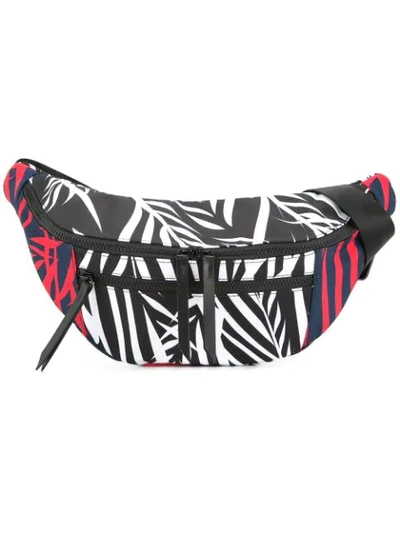 Ports V Colour Block Leaf Print Belt Bag - Multicolour