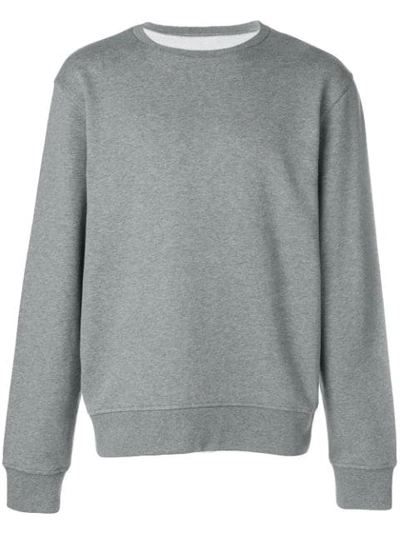 Maison Margiela Elbow-patch Cotton-jersey Sweatshirt In Grey