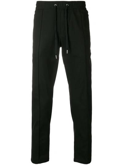 Dolce & Gabbana Drawstring Waist Trousers In Black