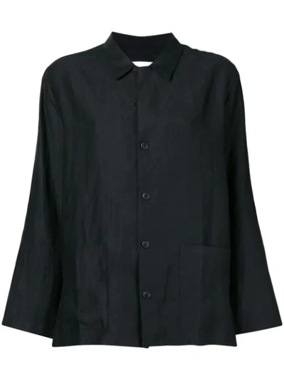 Reality Studio Oversized Shirt Jacket - Black