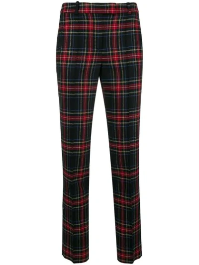 Ermanno Scervino Tartan Fitted Trousers - Black