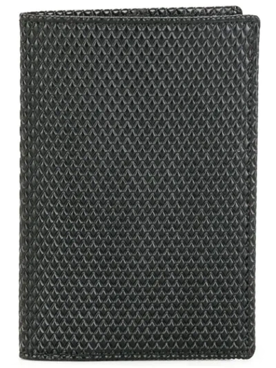 Comme Des Garçons Textured Billfold Wallet In Black