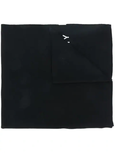 Givenchy Intarsia Logo Scarf In Black