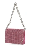 Jessica Mcclintock Crystal Embellished Shoulder Bag In Fuchsia