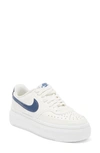 Nike Court Vision Alta Platform Sneaker In Sail/diffused Blue/sail 