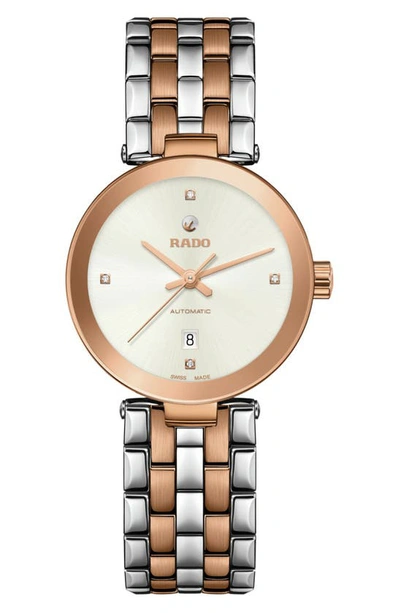 Rado Florence Automatic Bracelet Watch, 38mm In White