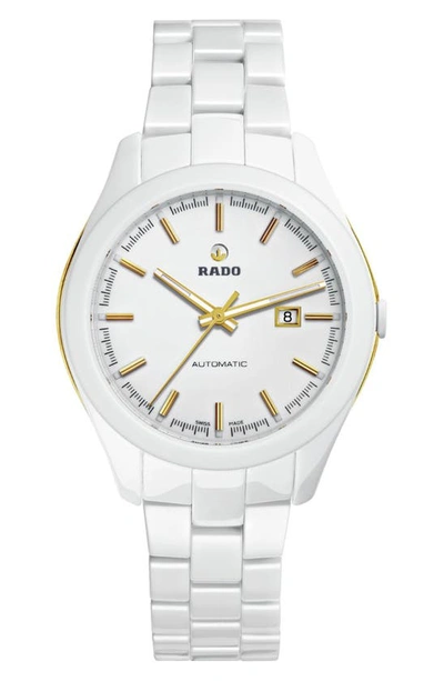 Rado Hyperchrome Bracelet Strap Automatic Watch, 36mm In White