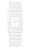 Rado Ceramica Quartz Bracelet Watch, 31.7mm In White