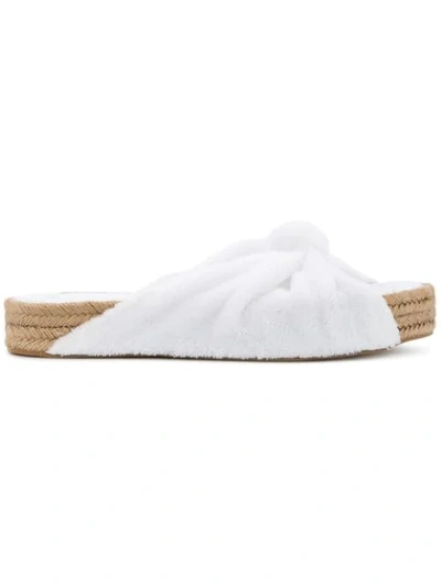 Mara & Mine Carmen Slide Espadrilles In White