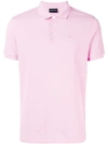 Emporio Armani Short Sleeve Polo Shirt In Pink