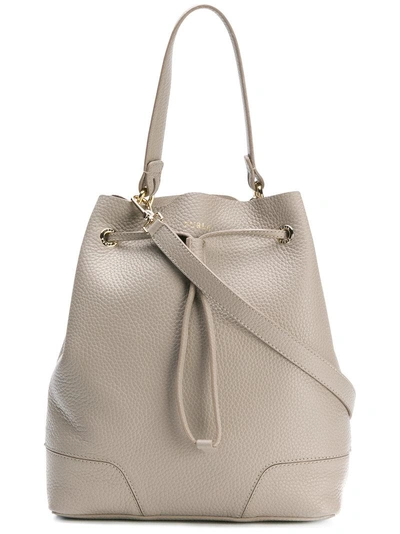 Furla Stacy Small Drawstring Bucket Bag In Sand