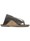 Uma Wang Opanca Sandals In Black