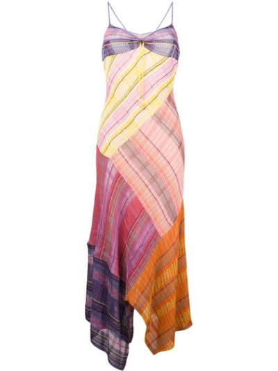 Peter Pilotto Check Patchwork Dress In Multicolour