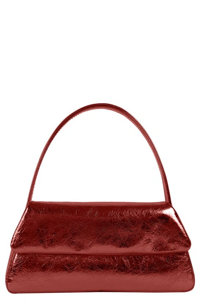 Liselle Kiss Elliot Leather Top Handle Bag In Scarlet