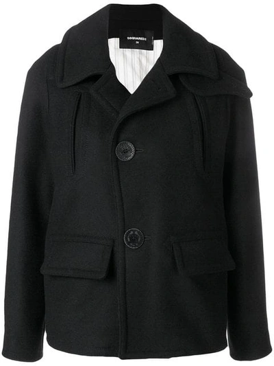 Dsquared2 Collared Jacket In Black