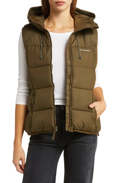 Columbia Pike Lake Ii Water Repellent Insulated Puffer Vest In Olive Green