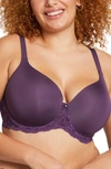 Montelle Intimates Pure Plus Underwire T-shirt Bra In Pinot