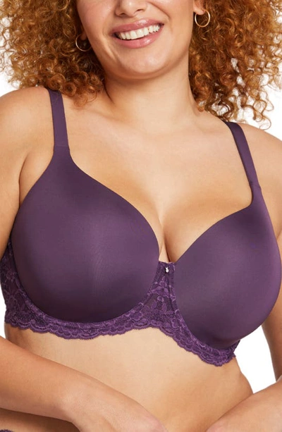 Montelle Intimates Pure Plus Underwire T-shirt Bra In Pinot