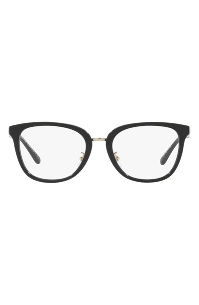 Michael Kors Innsbruck 52mm Square Optical Glasses In Black