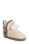 Muk Luks Amira Indoor/outdoor Slipper In Ivory/ Rosy