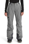 The North Face Freedom Waterproof Insulated Pants In Medium Grey Heather
