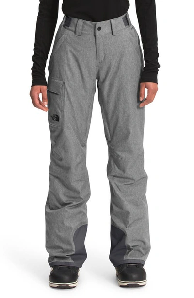 The North Face Freedom Waterproof Insulated Pants In Medium Grey Heather