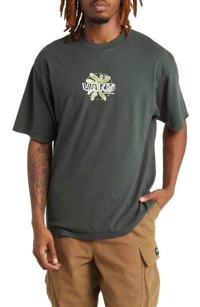 Vans Ecosystem Graphic T-shirt In Deep Forest