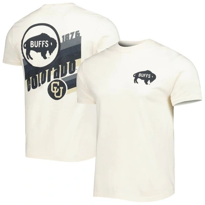 Image One Men's Cream Colourado Buffaloes Vault Vintage-like Comfort Colour T-shirt