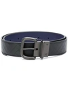 Bottega Veneta Intrecciato Weave Belt In Black