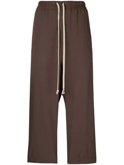 Rick Owens Cropped Trousers - Brown