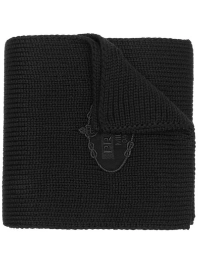 Prada Knitted Scarf - Black