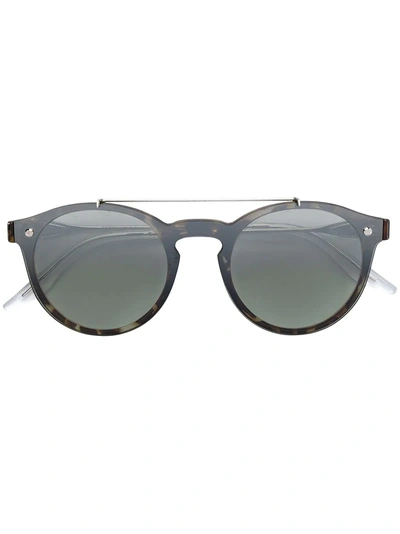 Snob Round Frame Tinted Sunglasses - Metallic