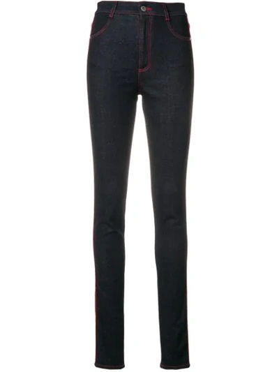 Stella Mccartney High Rise Skinny Jeans Blue In Black