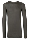 Rick Owens Cashmere Crew Neck Jumper - Green