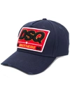 Dsquared2 Dsq2 Patch Baseball Cap In Blue