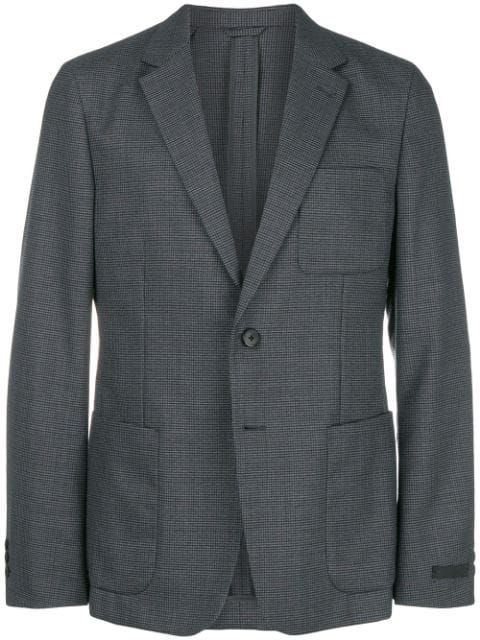 Prada Tweed Jacket In Grey | ModeSens