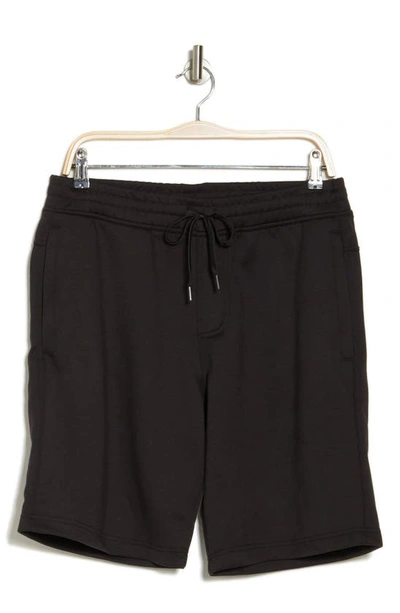 90 Degree By Reflex Heathered Knit Shorts In Black