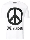 Love Moschino Peace Love T-shirt - White