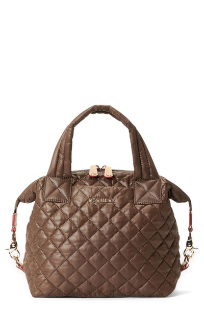 Mz Wallace Small Sutton Deluxe Tote In Walnut