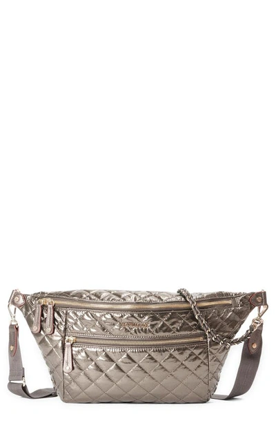 Mz Wallace Crossbody Belt Bag In Magnet/gold