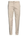 Trussardi Jeans Man Pants Beige Size 44 Cotton, Elastane